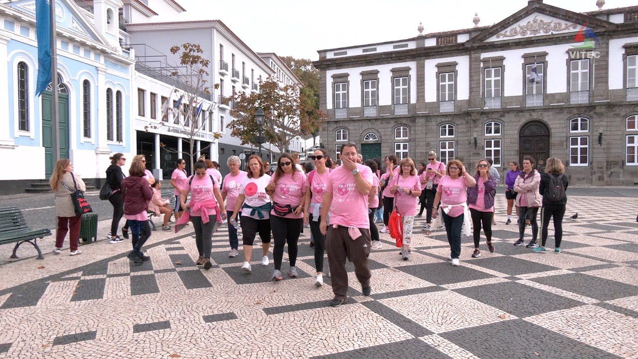 Caminhada pelo centro de Angra do Heroísmo sensibiliza para o cancro da mama